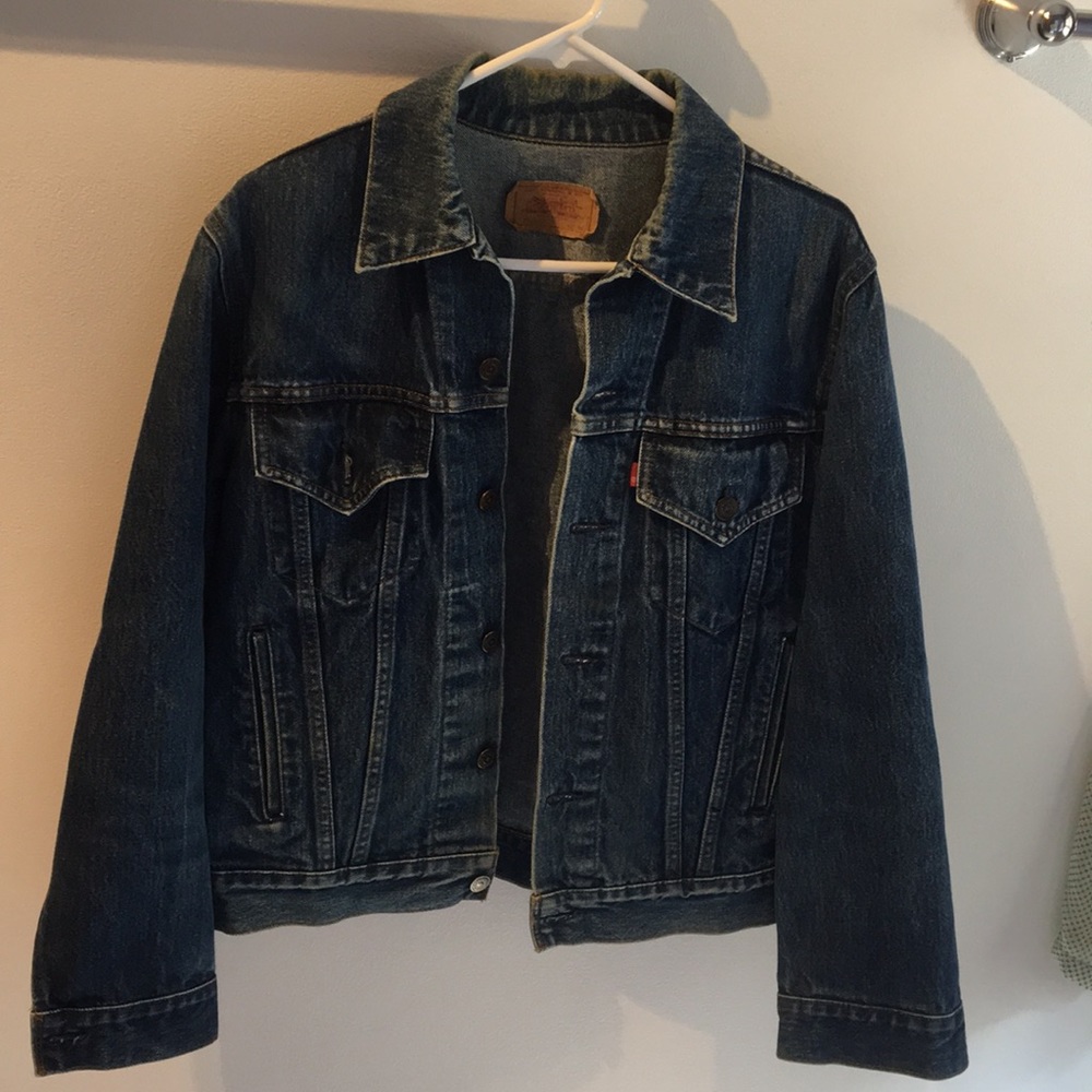 Levi blue jean jacket/ size 4/ vintage